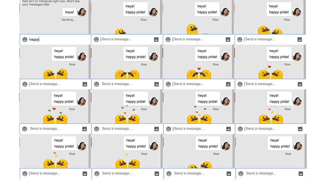 Google celebrates Pride with new Hangouts Easter eggs