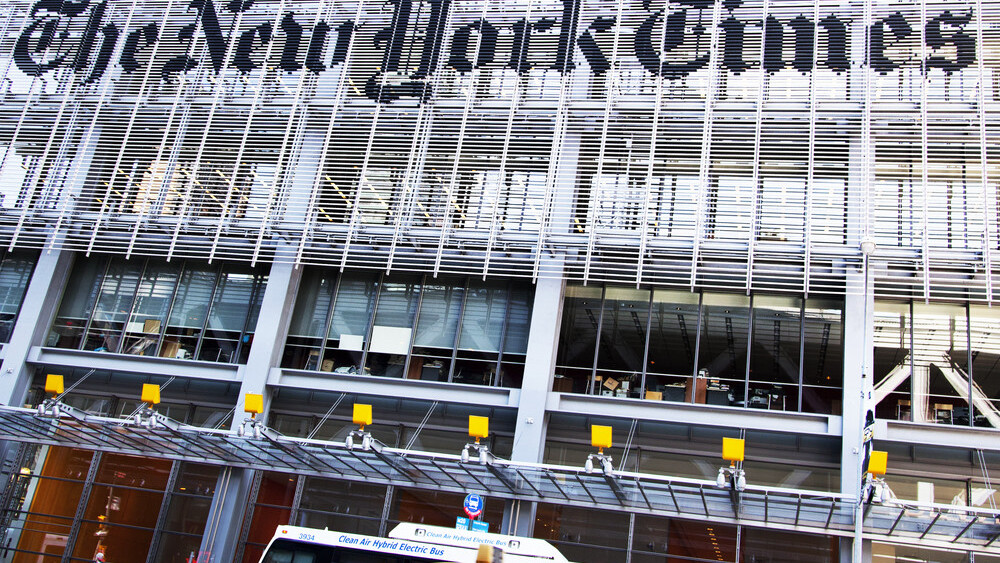 The New York Times wisely blocks staff from viewing its desktop homepage