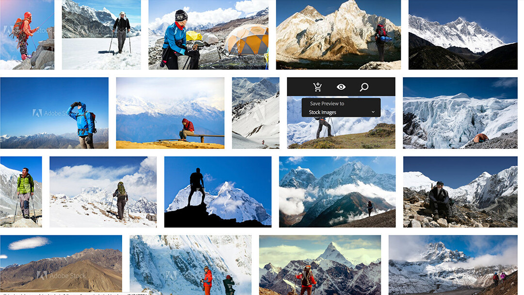 Adobe integrates stock images directly into Creative Cloud desktop apps