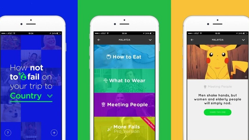 FailPop for iOS helps you avoid faux pas when you travel abroad… with GIFs