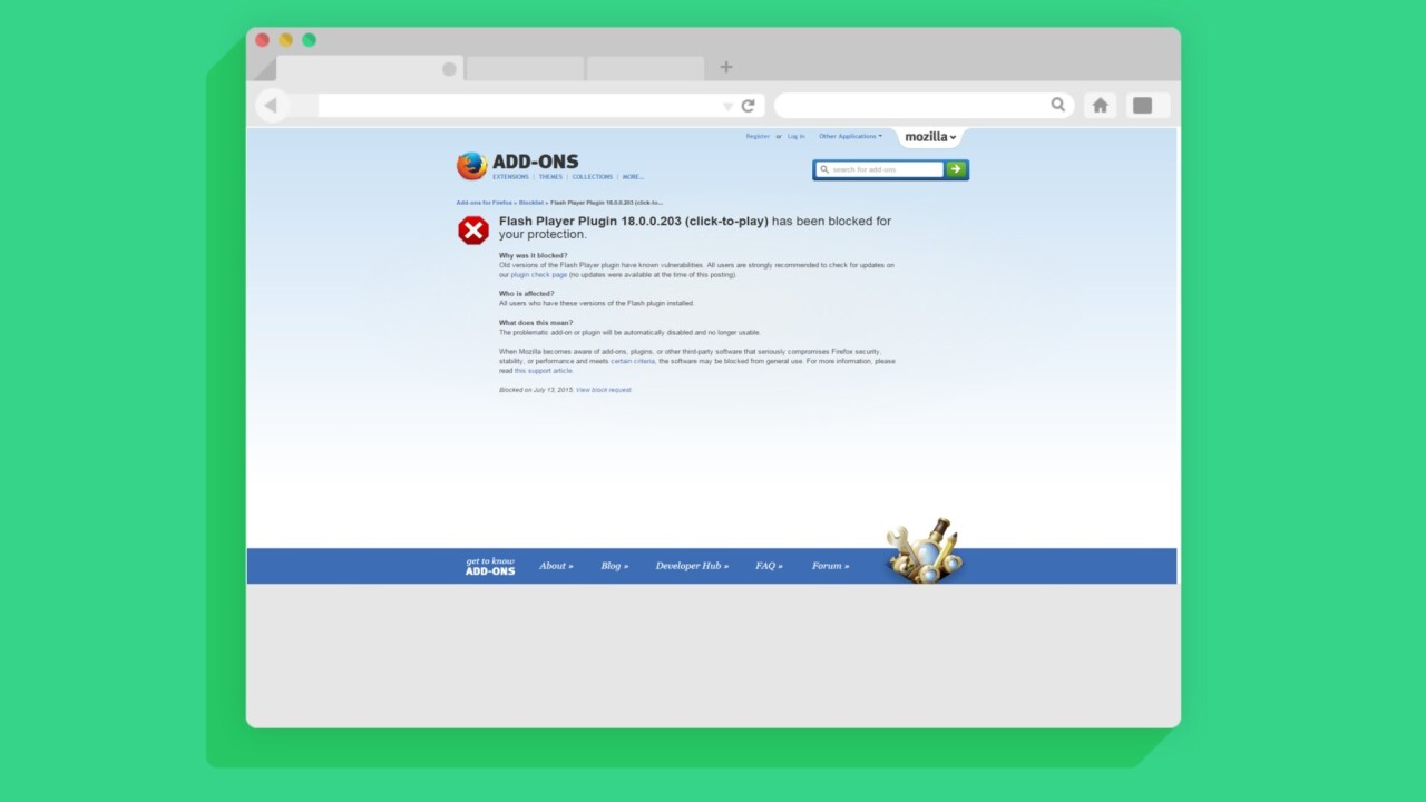 Mozilla has had enough of Flash’s security flaws, disables Firefox Flash plugin