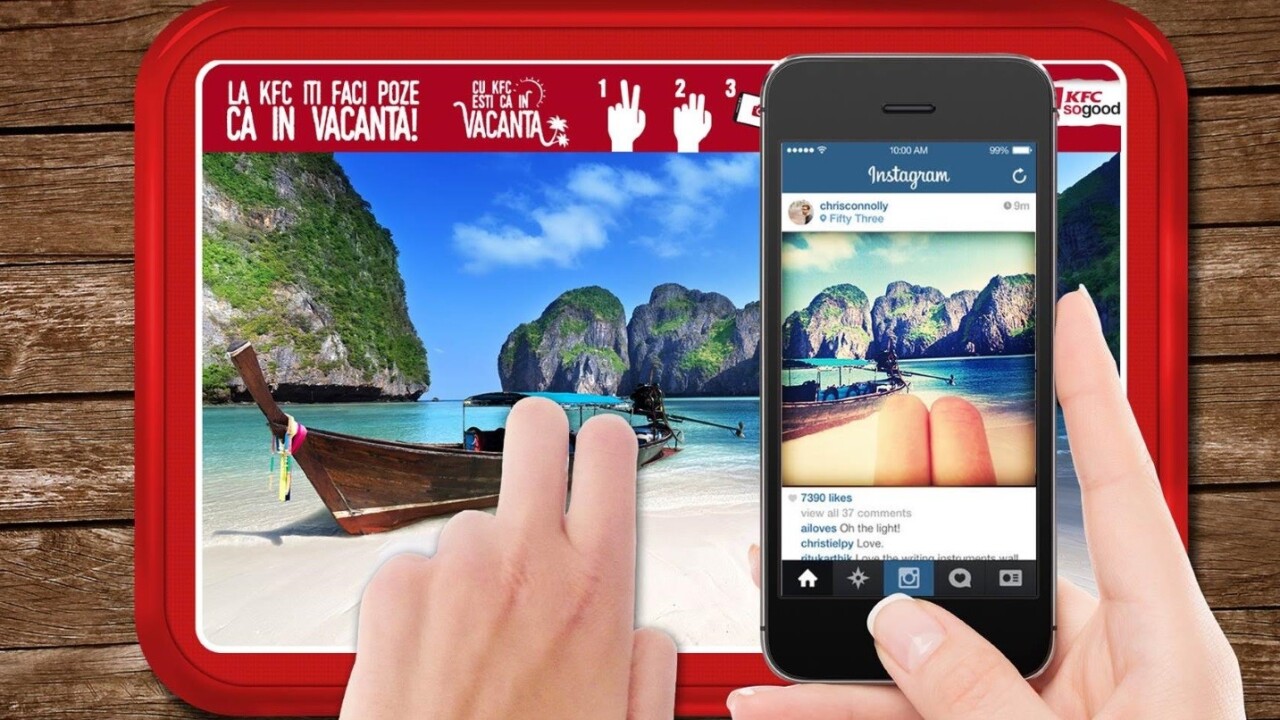 KFC wants you to troll your friends with fake vacation pictures on Instagram