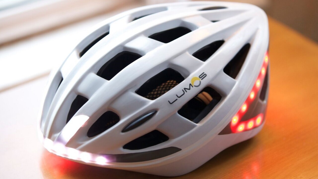 Your new bike helmet could have built-in safety lights and turn indicators