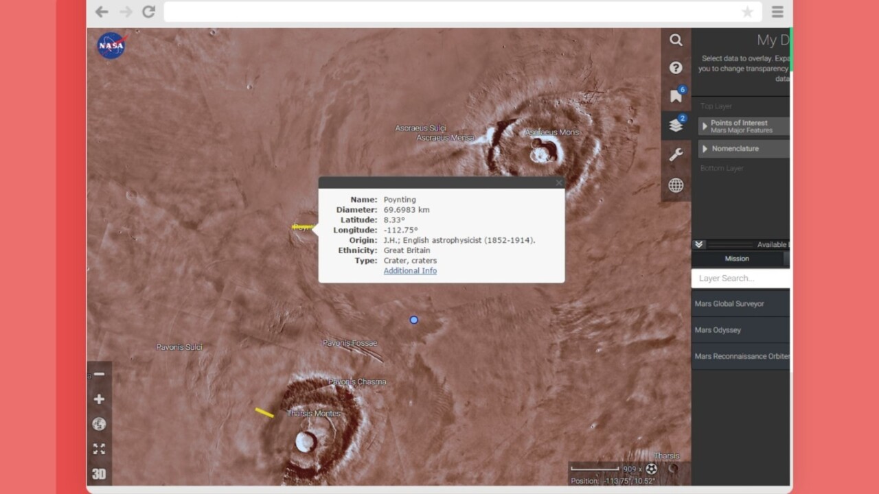 NASA’s launched an app to explore Mars from the comfort of your home