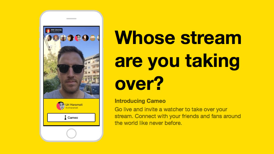 Meerkat will let you take over streams you’re watching with its new feature, Cameo