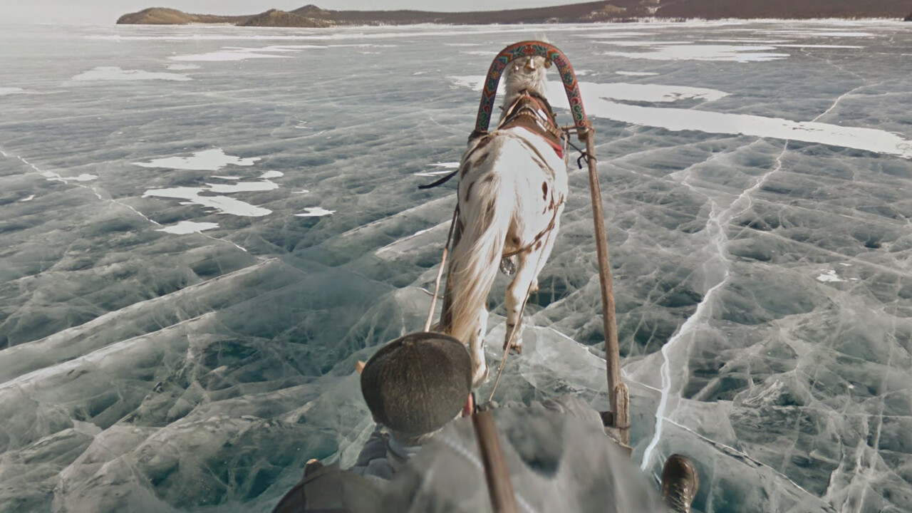 Google Street View now takes you to a frozen lake with giant ice sculptures
