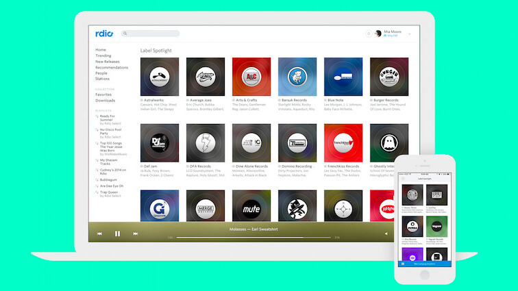 Rdio launches its answer to Apple’s Beats 1: Stations from XL, DFA, Blue Note and more