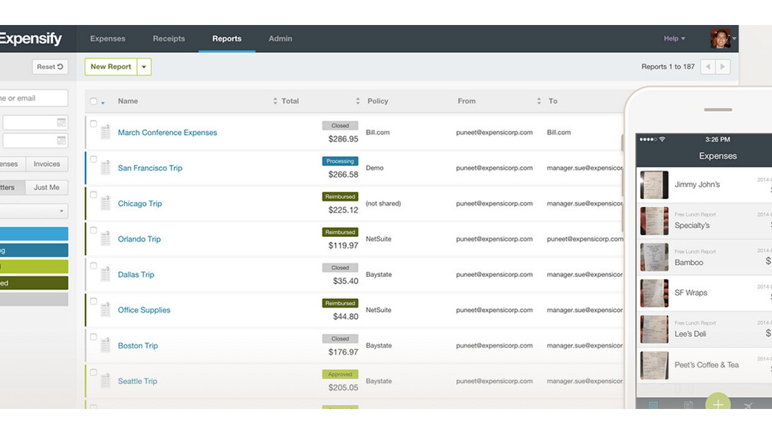 Expensify partners with travel vendors Uber, Hipmunk and others to simplify business expense reporting