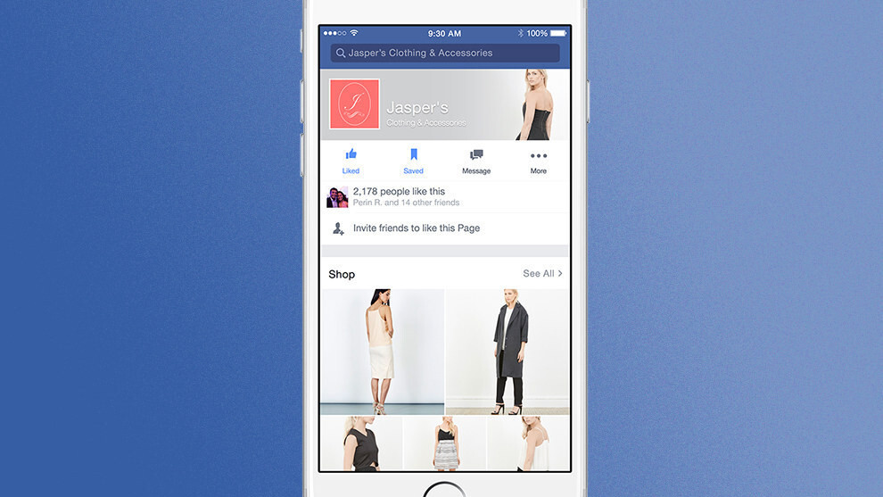 Facebook is testing digital stores with a ‘buy’ button for Pages