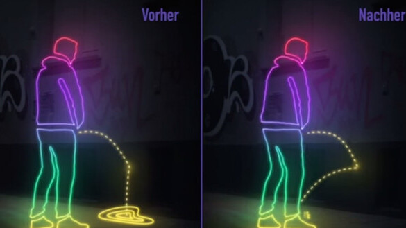 San Francisco introduces pee-repelling walls to reward public urinators with golden showers