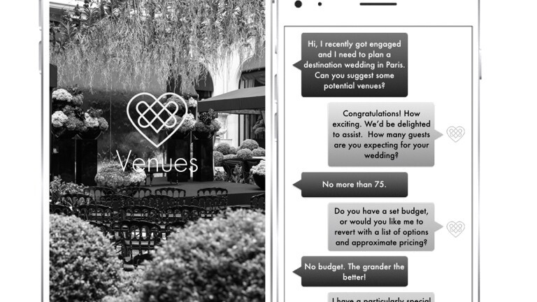 This on-demand service lets you plan your wedding via text