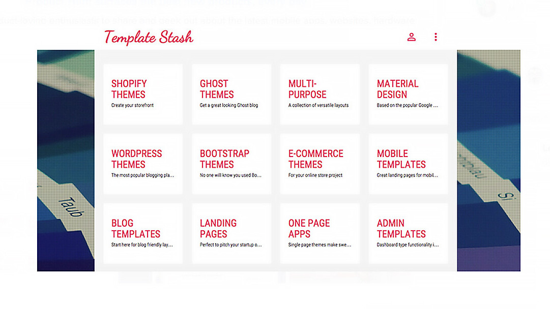 Template Stash is a home for hand-picked free website templates