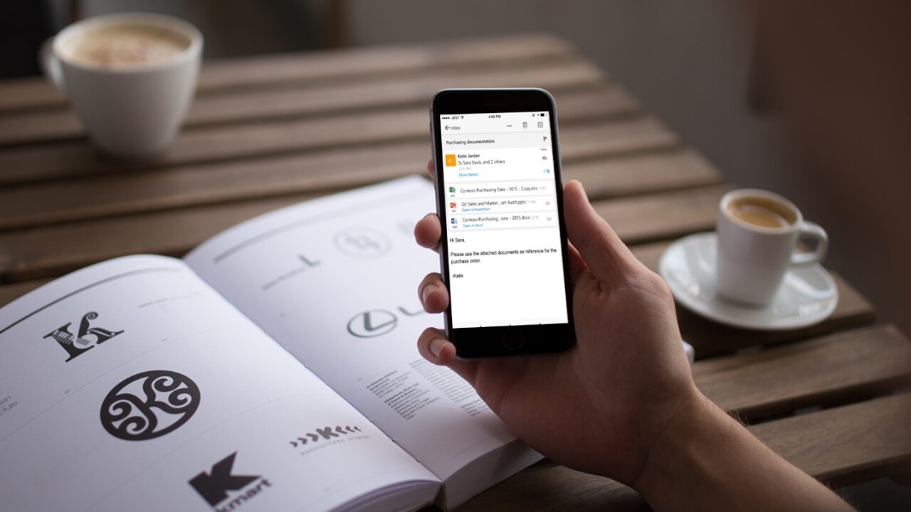 Outlook for iOS can now open and edit attachments with Office apps