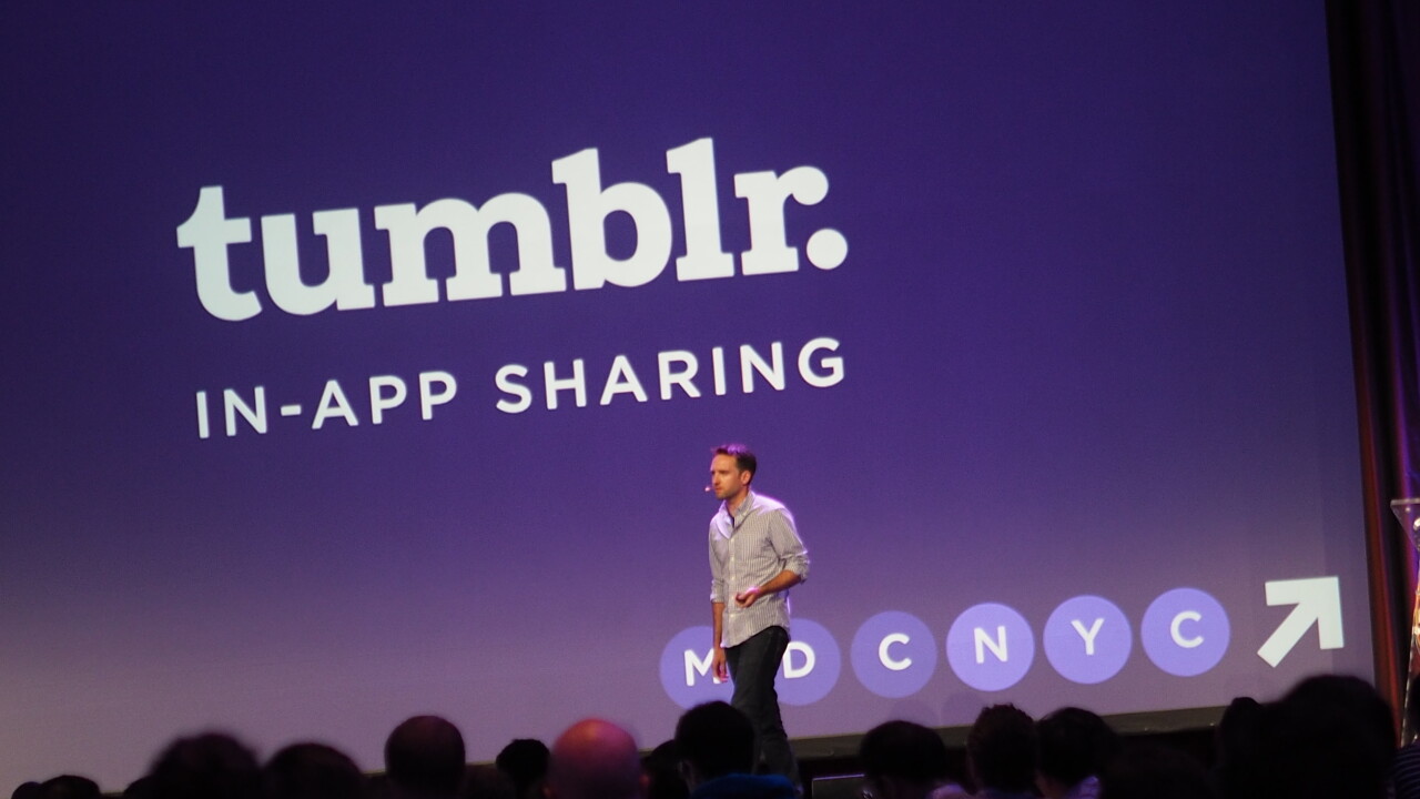 Developers can now add native Tumblr sharing to their apps