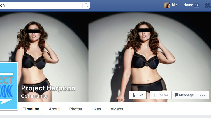 Meet Project Harpoon, the Photoshop bullies attacking larger women on Facebook
