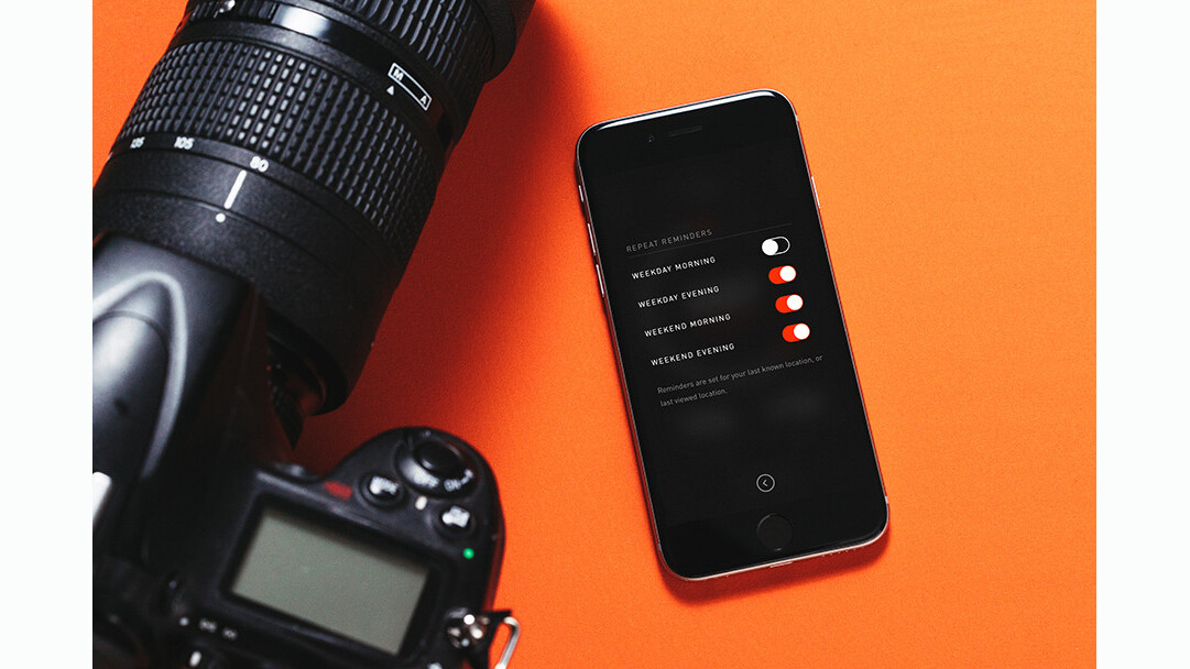 Rizon photo app for iOS alerts you to the ‘Golden Hour’ of natural light
