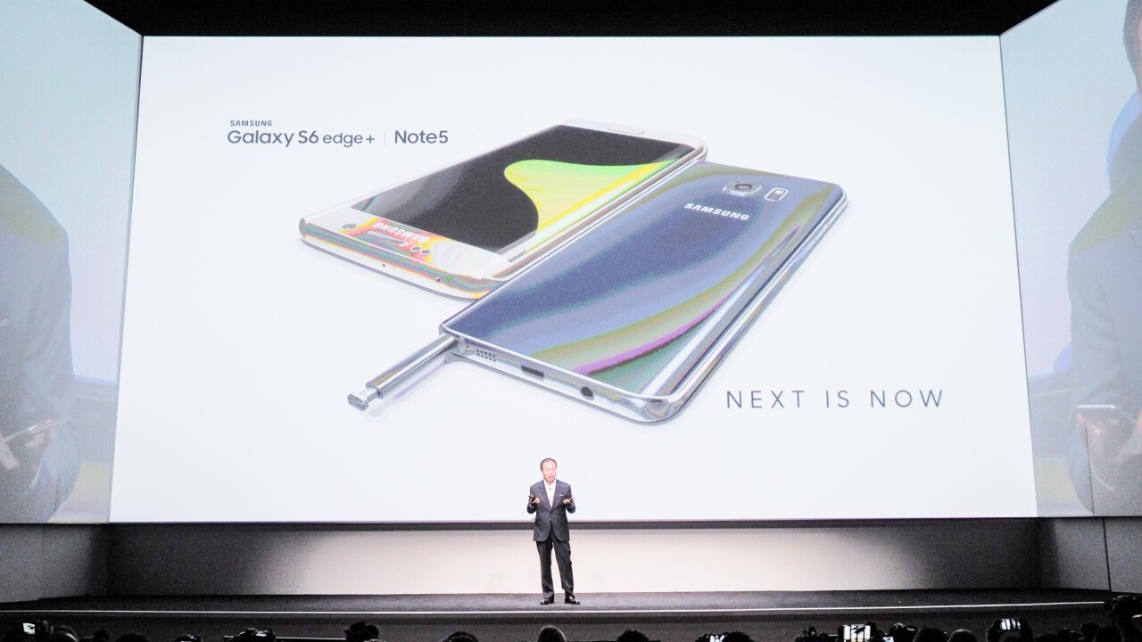 Samsung launches the Galaxy Note 5, in stores August 21