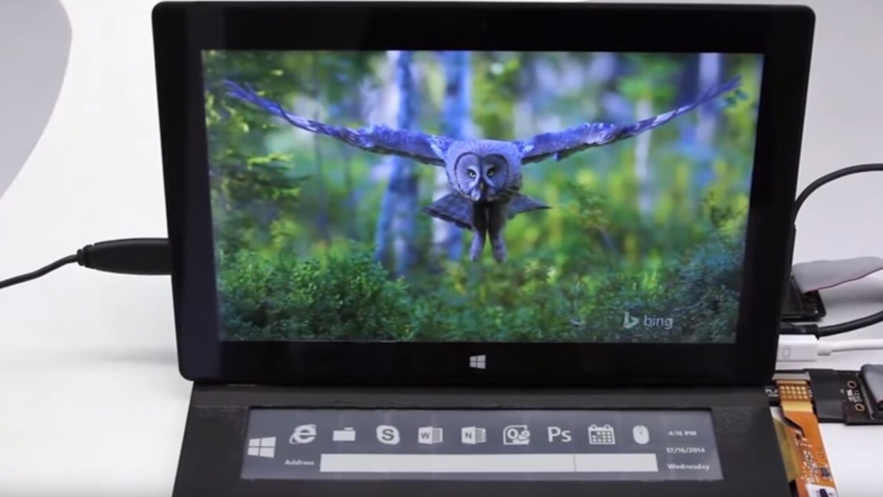 This prototype e-ink Microsoft Surface cover looks amazing