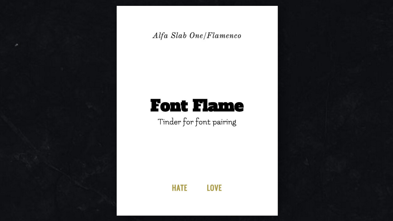 Choosing font pairings just got easier: Meet ‘Tinder’ for typefaces