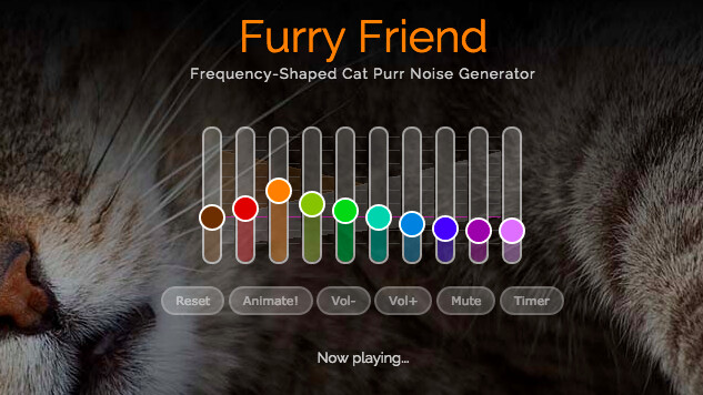 Stressed? You need this cat purr noise generator