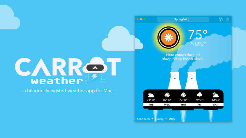 Carrot’s smartass weather app comes to Mac