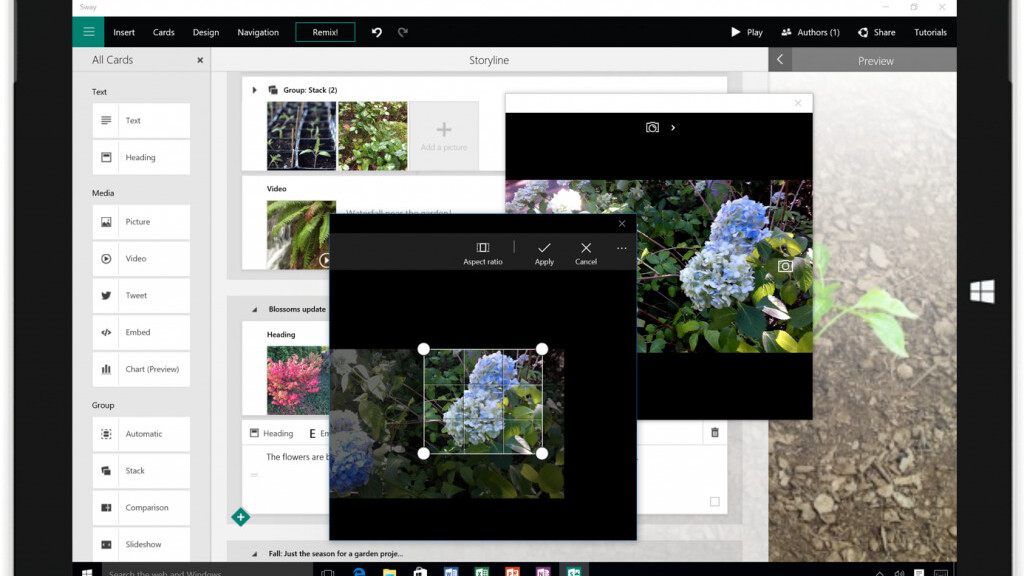 Microsoft’s Sway app takes on PowerPoint with new features and a Windows 10 app