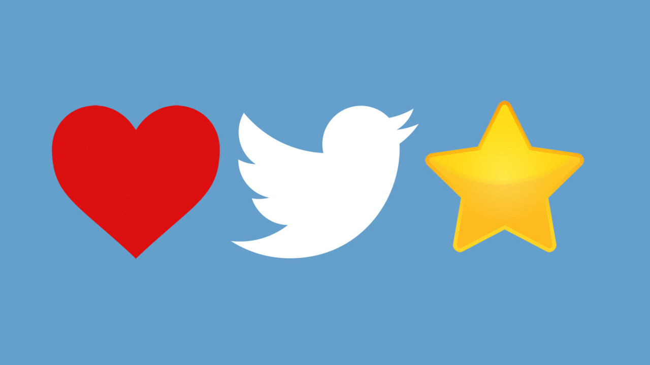 Twitter says we use its new ‘like’ heart six percent more than the ‘favorite’ stars