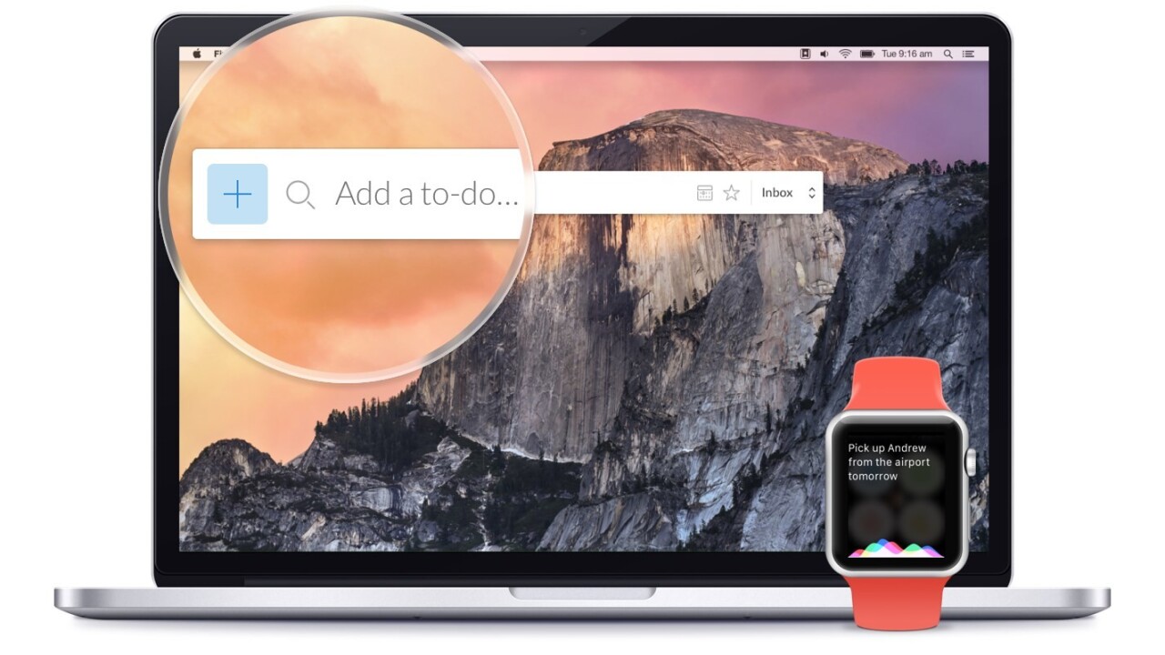 Wunderlist for Mac now lets you add to-dos and reminders without switching apps