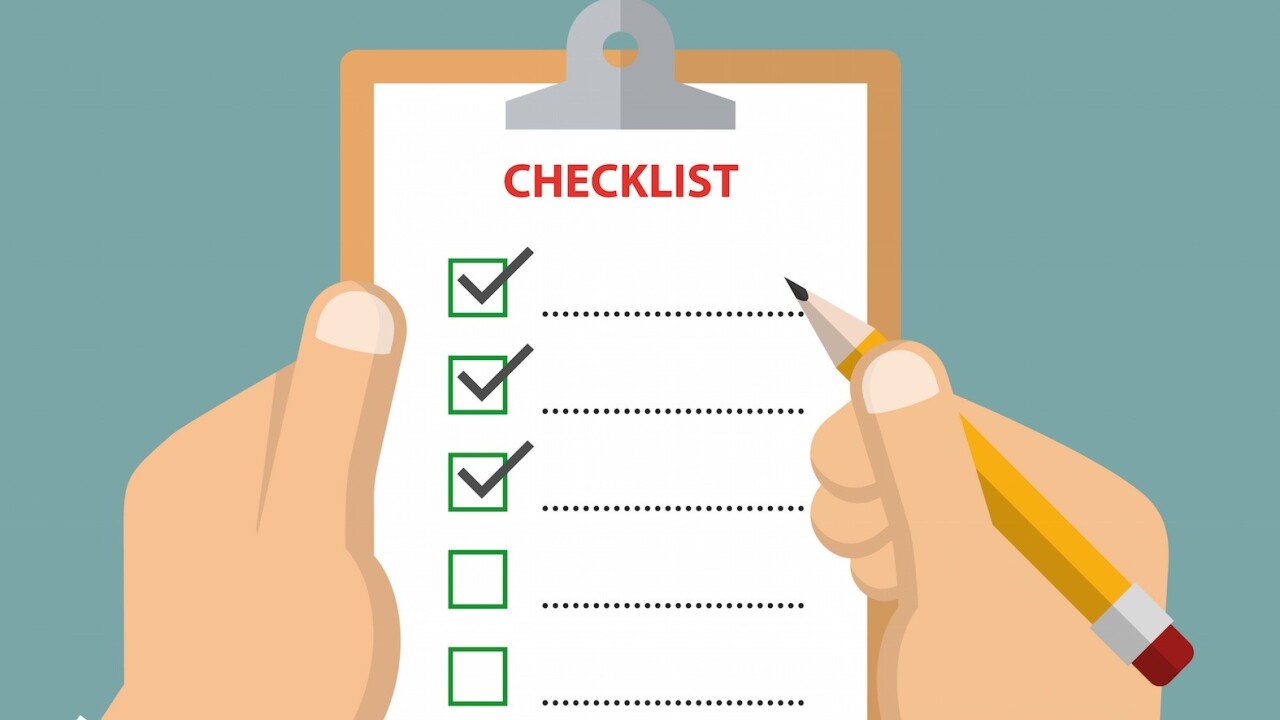 The A/B test checklist