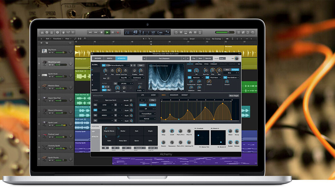 Apple updates Logic Pro audio workstation, adding Alchemy to the mix