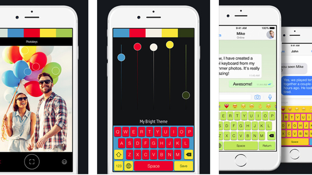Photokeys for iOS lets you create custom keyboard themes from your photos