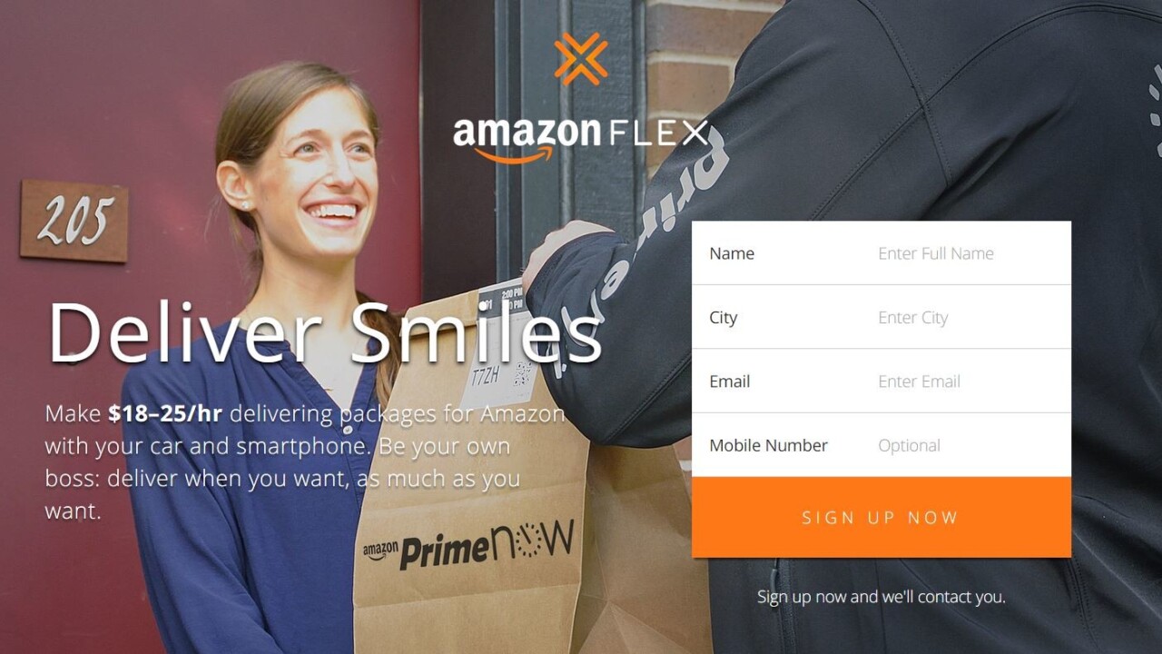 Amazon now lets you earn money by delivering packages