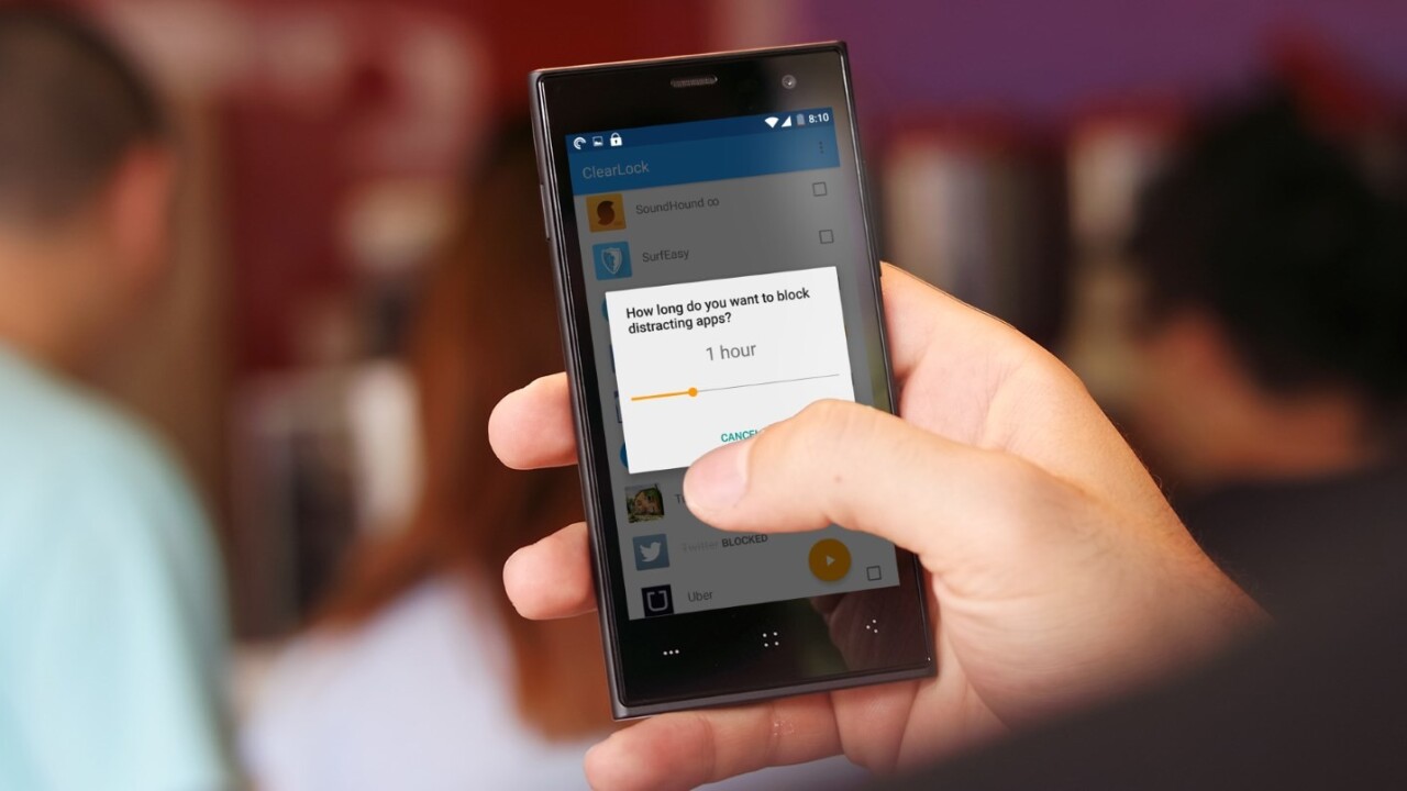 ClearLock for Android is the easiest way to avoid distracting apps