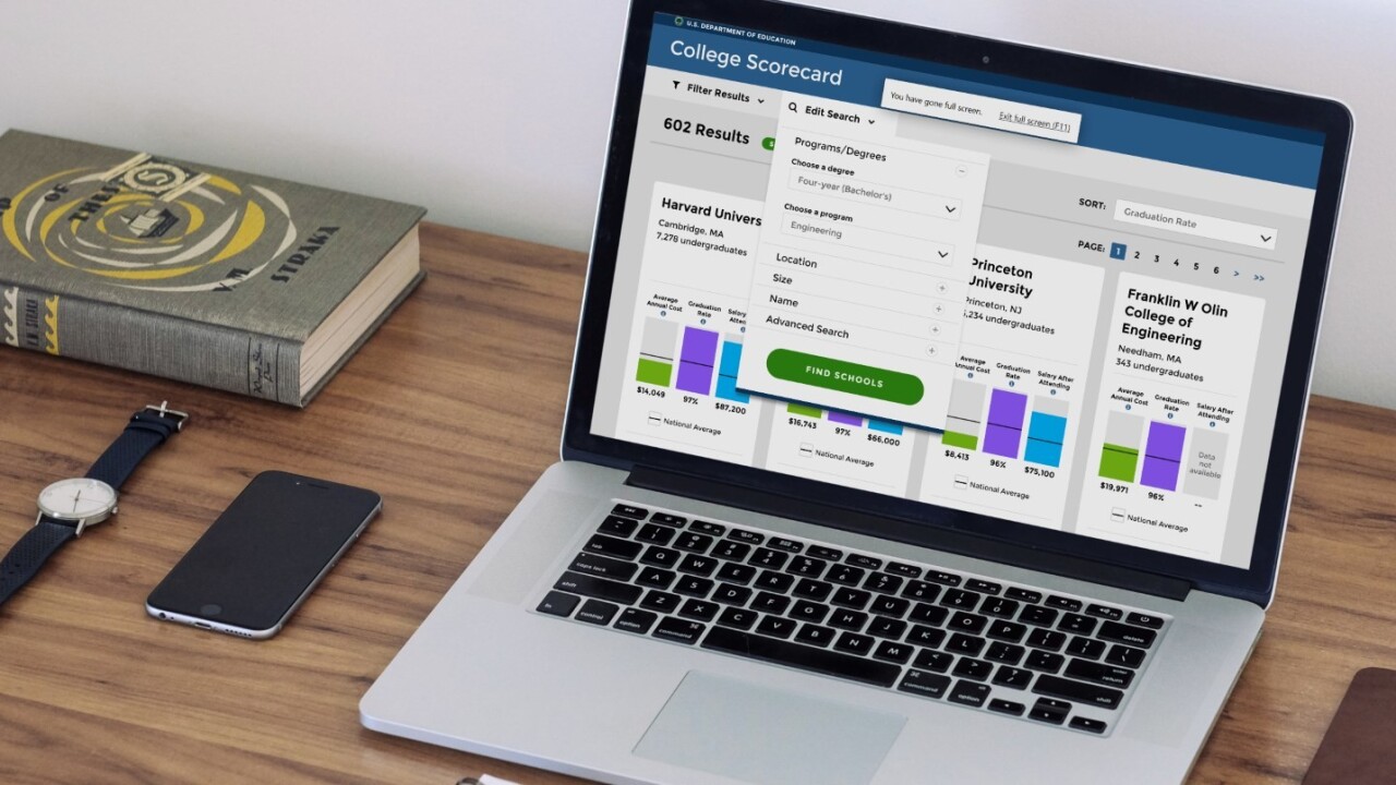 The White House is using open data to help you shortlist US colleges