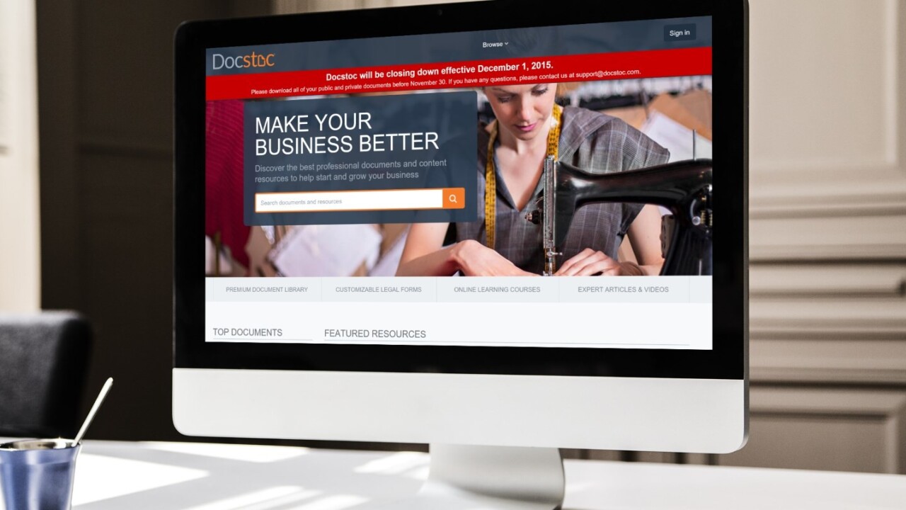 DocStoc is shuttering its document sharing platform