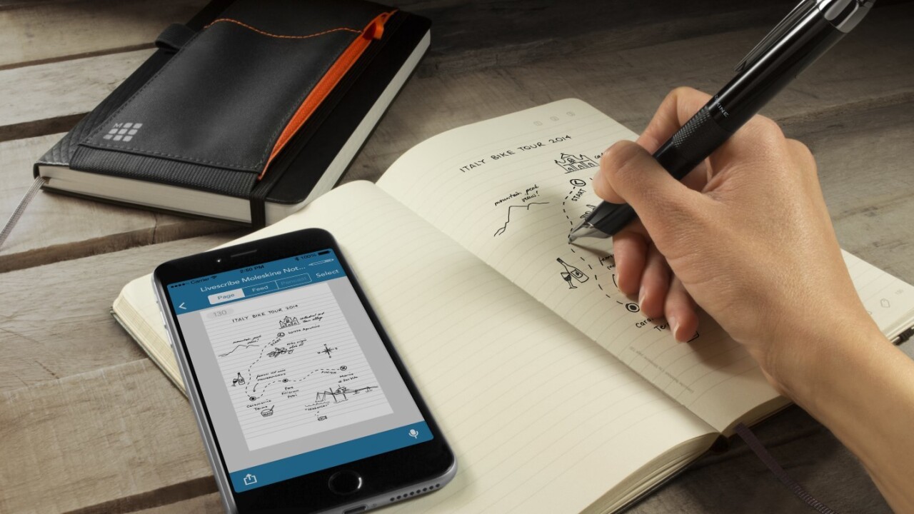 Livescribe teams up with Moleskine to create a special edition smartpen for handwriting fans