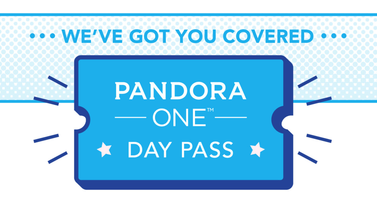 Pandora’s new One Day Pass streams ad-free music for 99 cents
