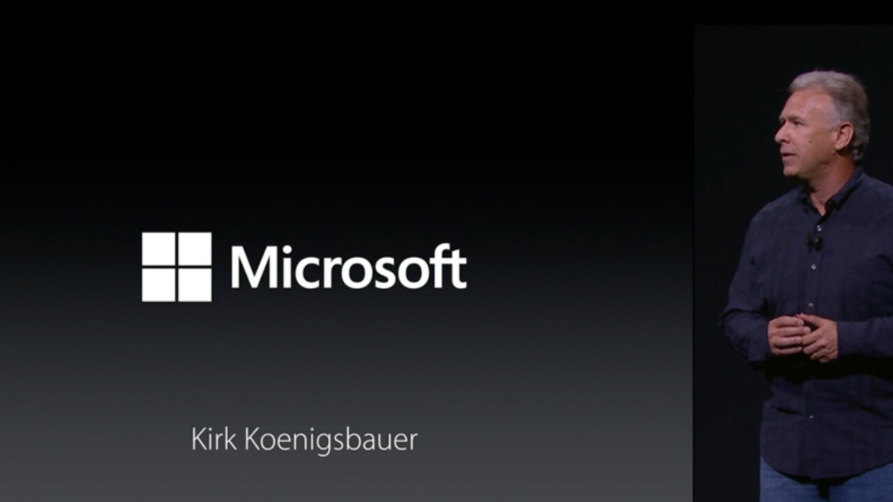 Microsoft showed up to demo Apple’s new iPad