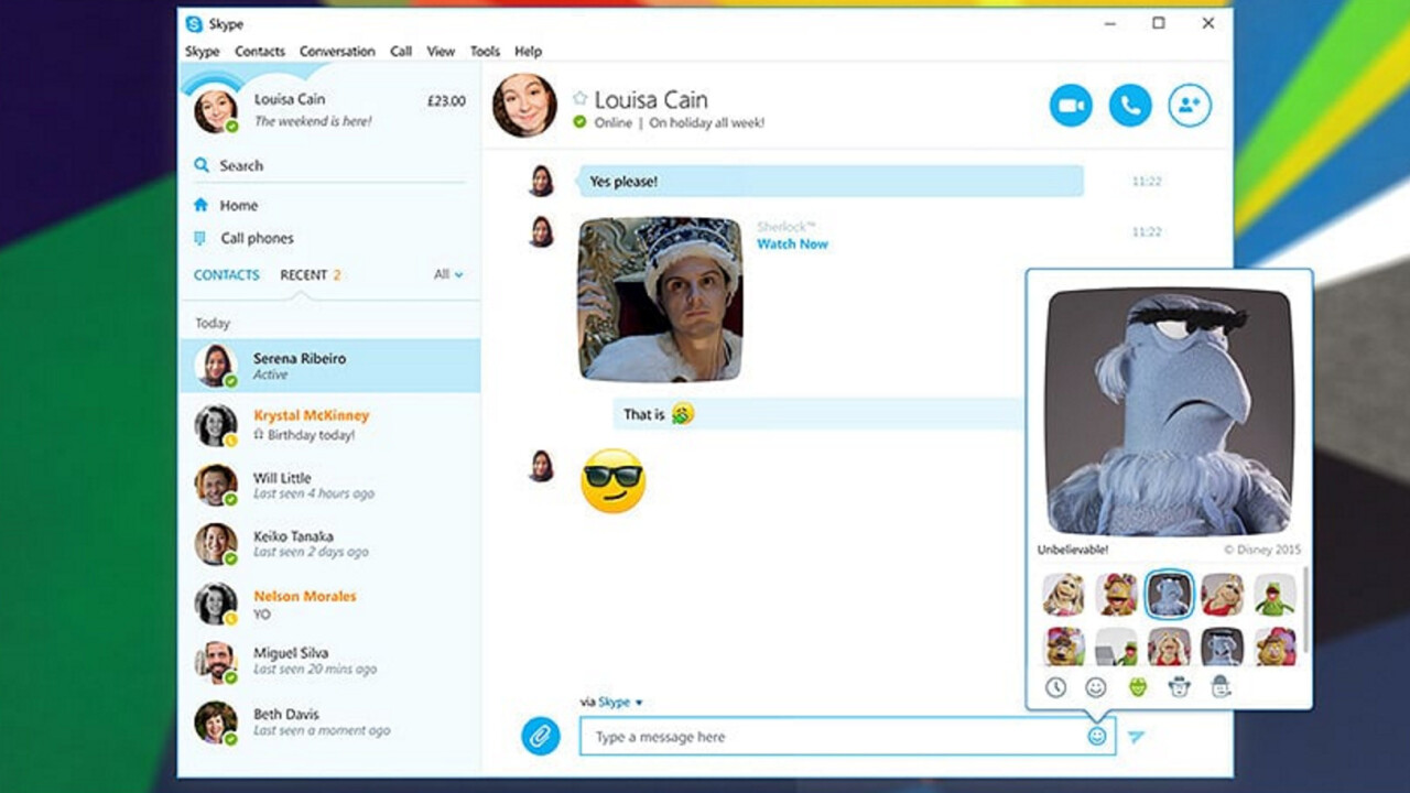 Skype just made GIFs better by adding credits