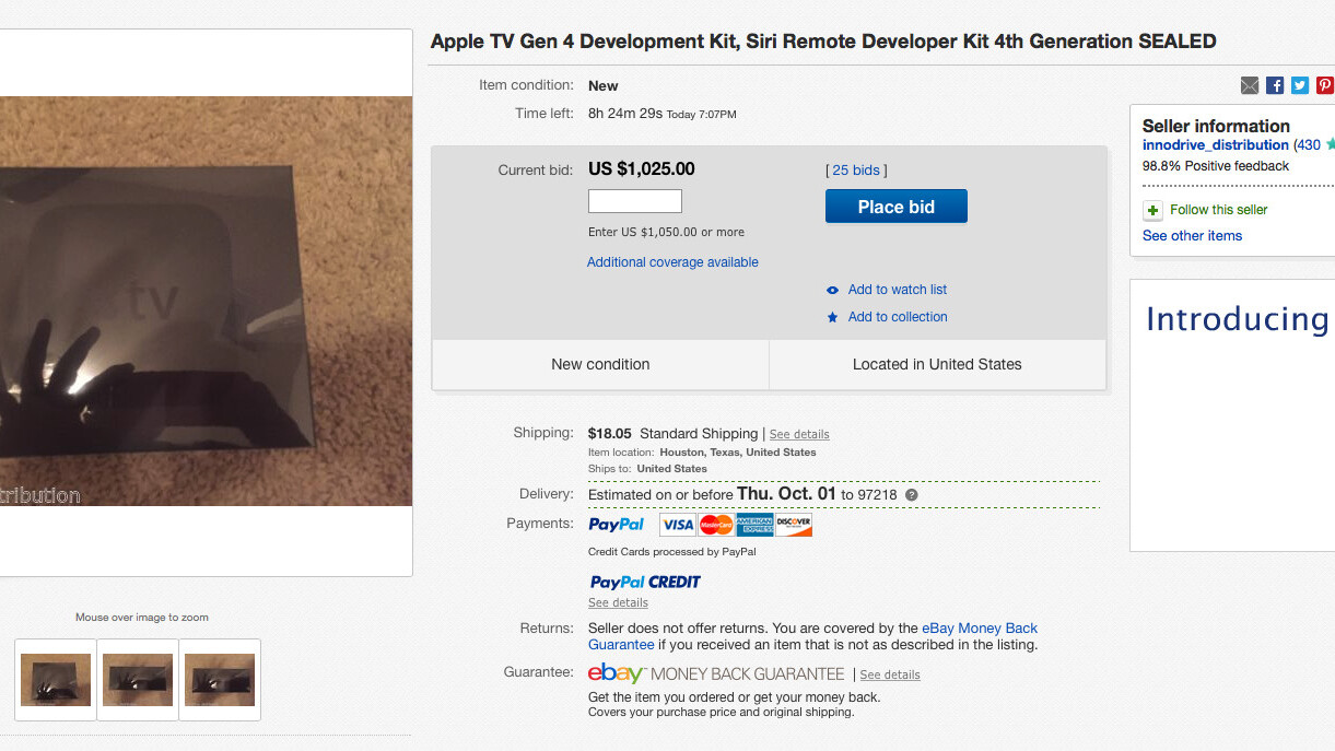 One developer is auctioning Apple TV hardware (and gambling with trust)