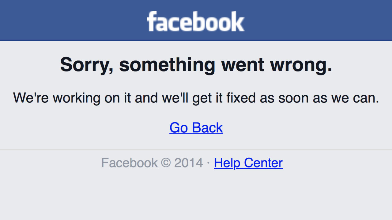 Facebook is down, go do something more fun while it recovers [Update: It’s back!]