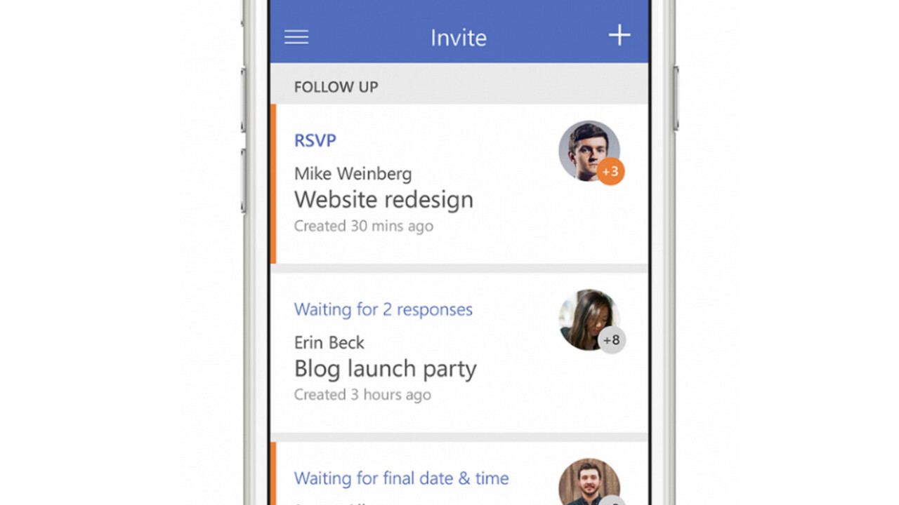 Microsoft’s new Invite app for iOS want to take the hassle out of group meetings