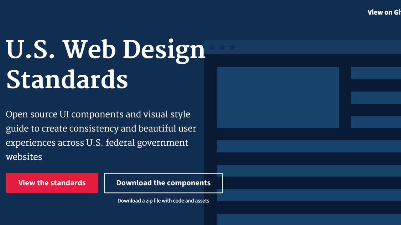 US government releases new design standards so its websites can stop being ugly