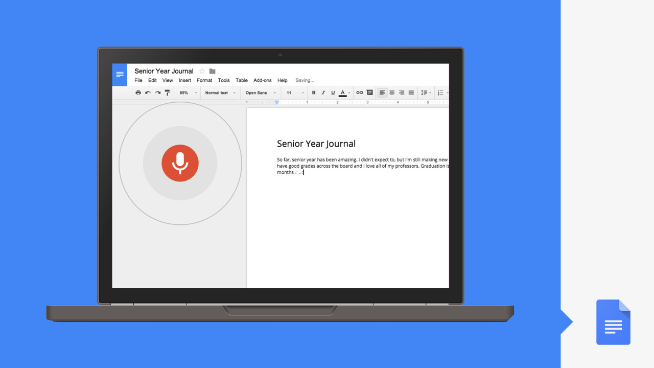Google revamps Docs with voice typing, search functionality and data analysis