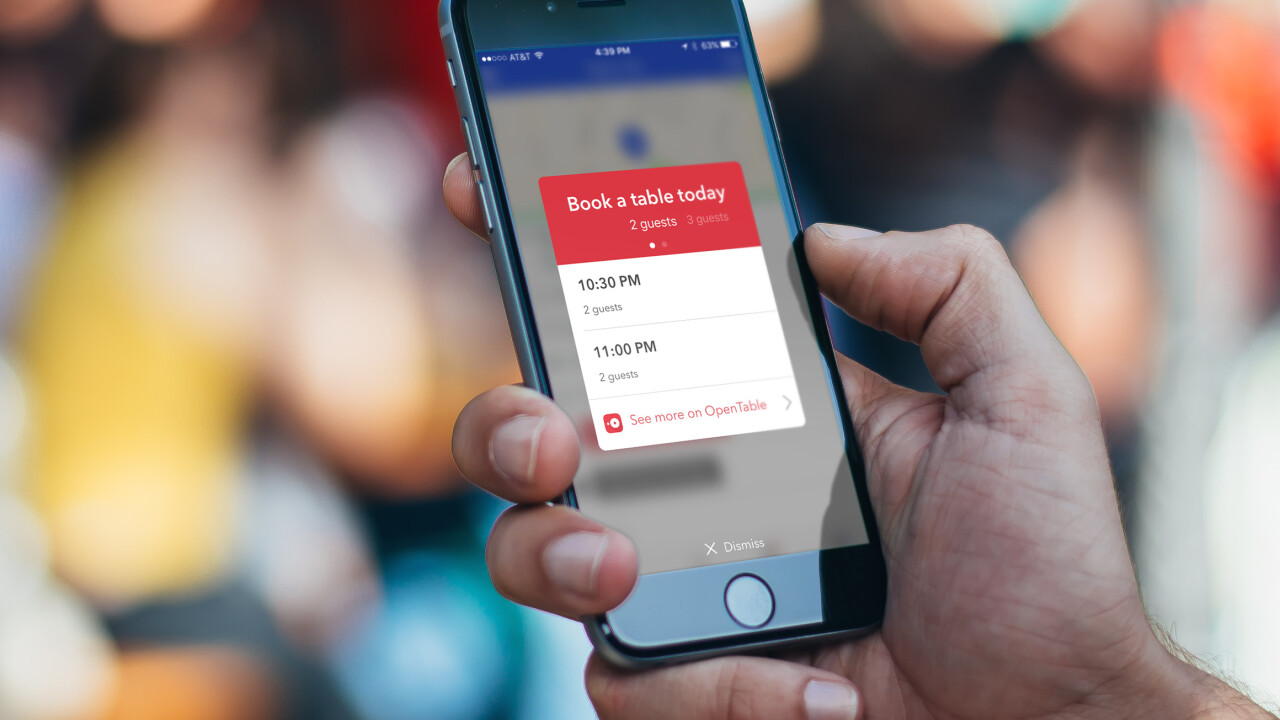 Foursquare now lets you make OpenTable reservations without leaving the app