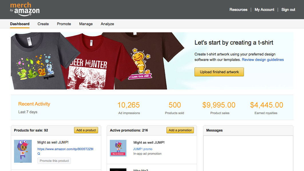 Will t-shirts finally bring better games to Amazon?