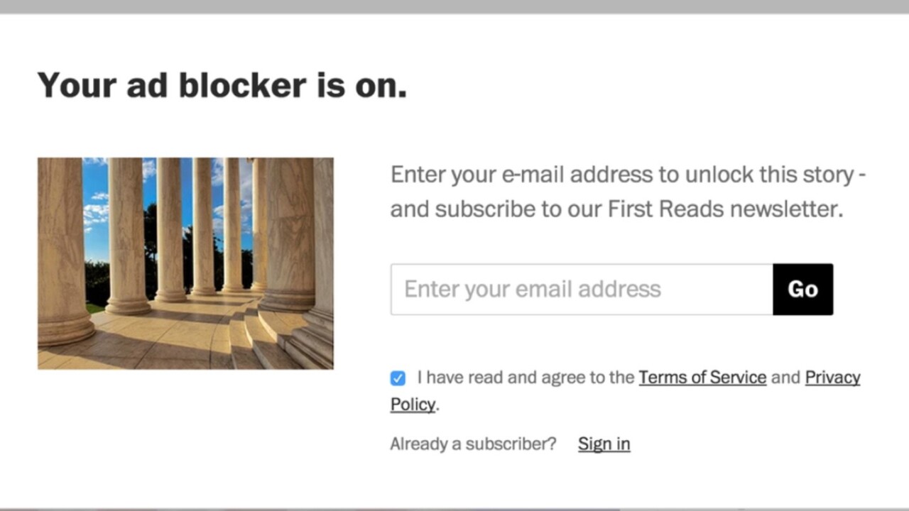 Hey news sites: Blocking adblockers is dumb