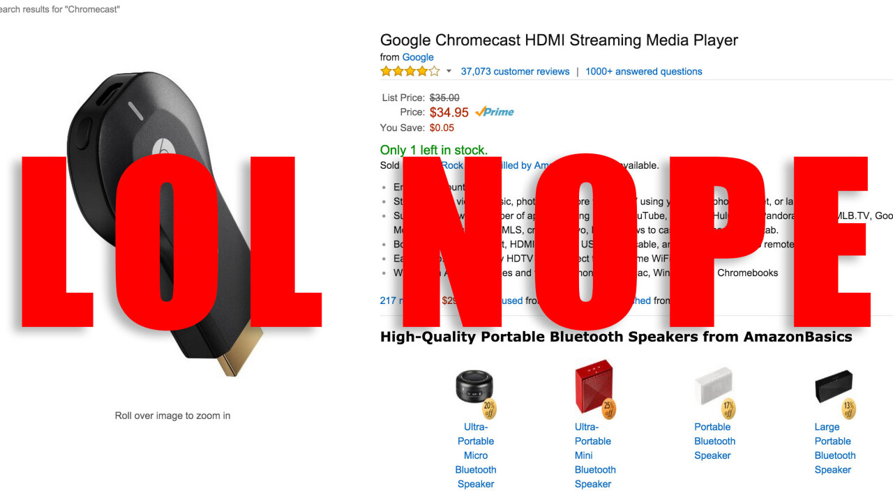 Amazon sets a worrisome precedent by halting Chromecast and Apple TV sales