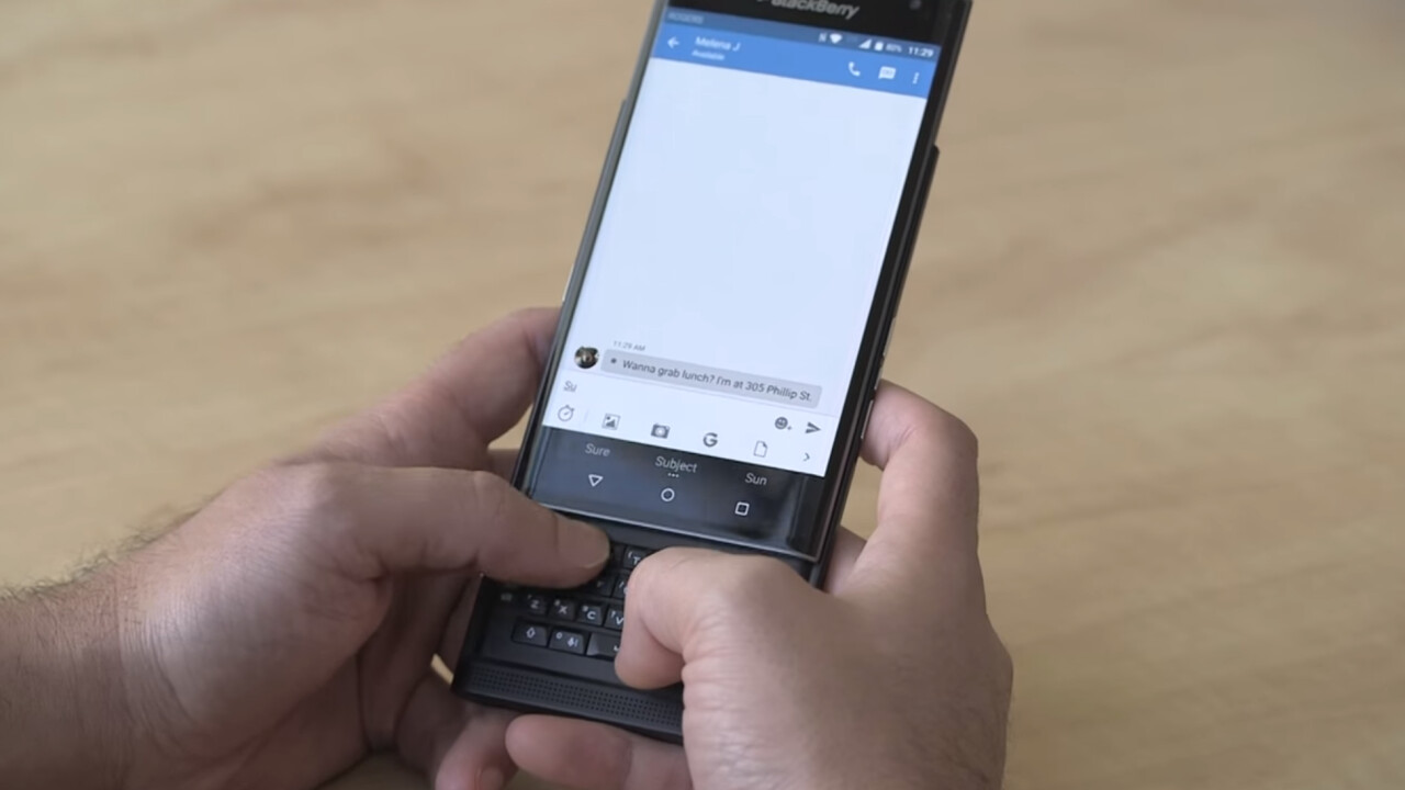 Android Marshmallow now rolling out to BlackBerry Priv