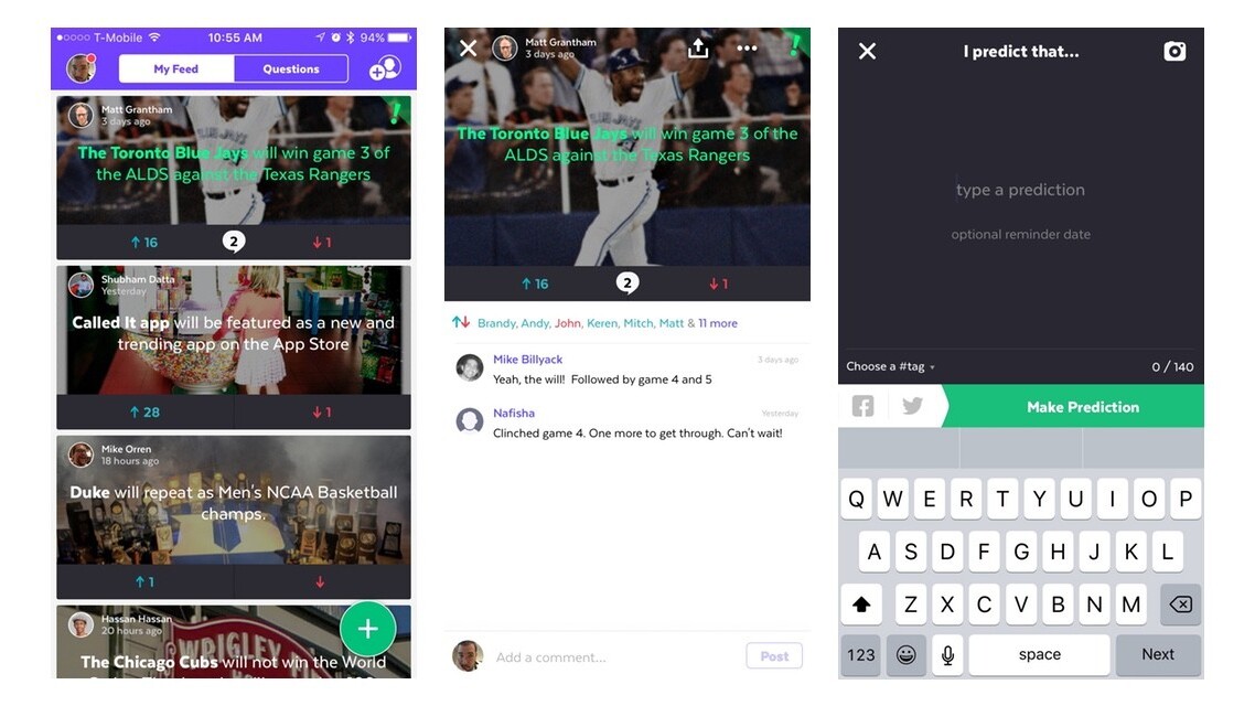 New app ‘Called It!’ lets you officially predict the future, and gloat when you’re right